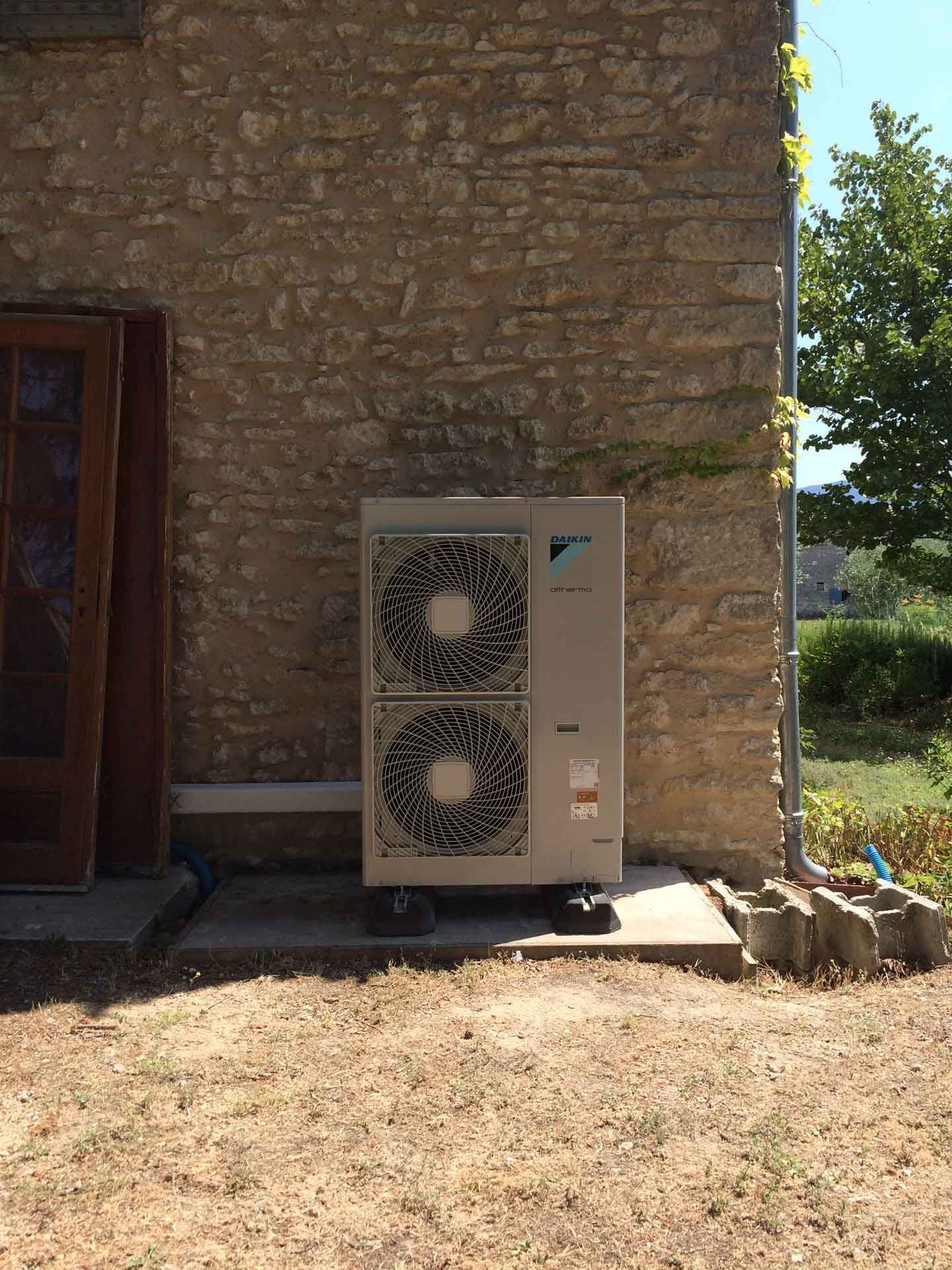 Une unité extérieure de PAC