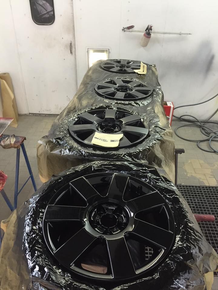 Peinture enjoliveurs - résultat