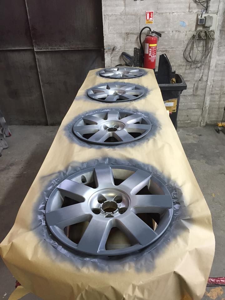 Peinture enjoliveurs - avant