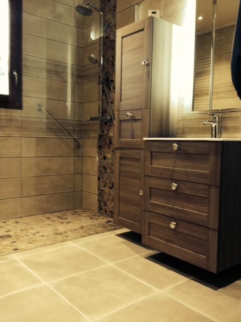 Douche Italienne aspect bois