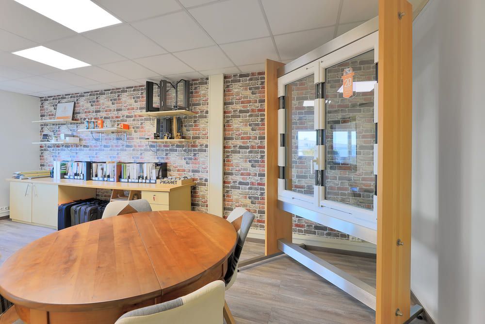 Showroom - échantillon et fenêtre PVC