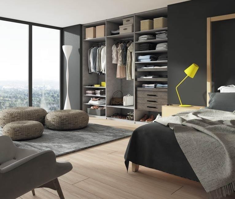 Dressing dans une chambre
