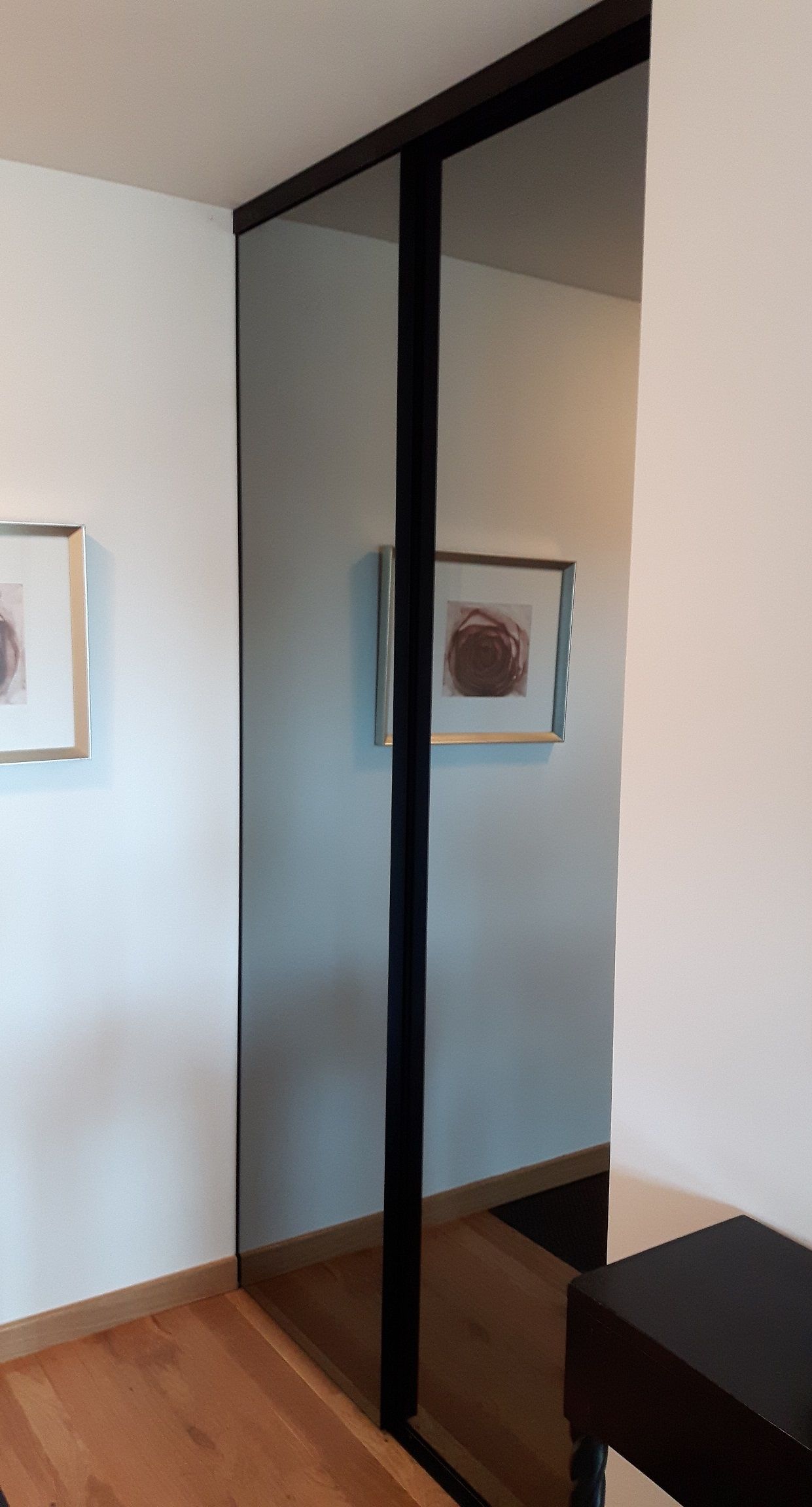 Porte de dressing miroir