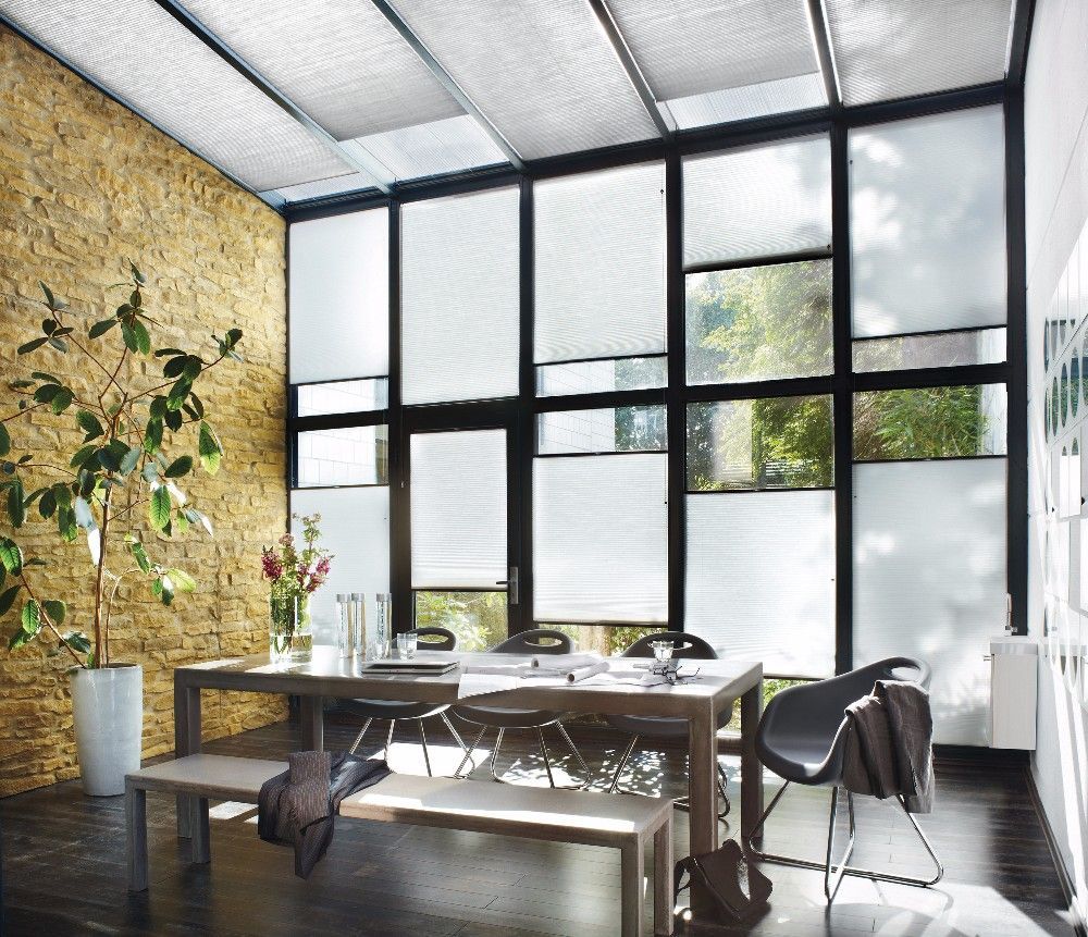 Store d'intérieur. Store duette. Amovible. Store accordéon.