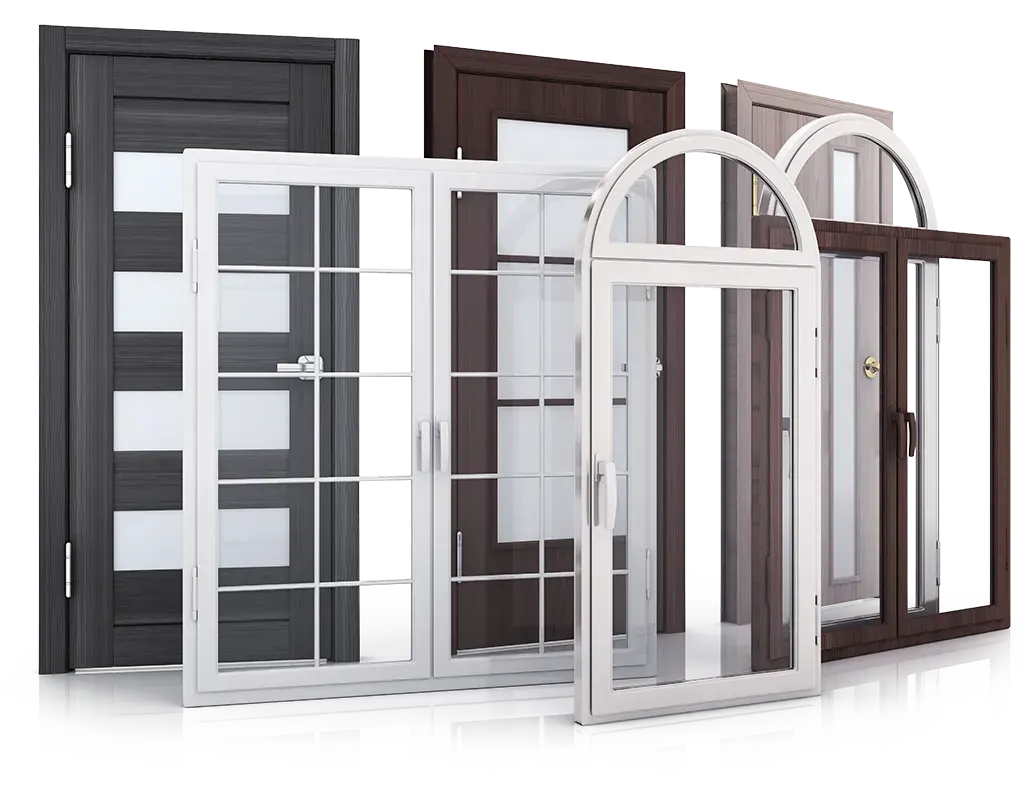 Diverses menuiseries détourées