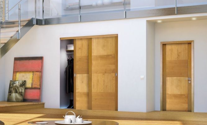 Porte et portes de dressing en bois