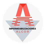 A logo for a company called impermeabilizaciones alcor