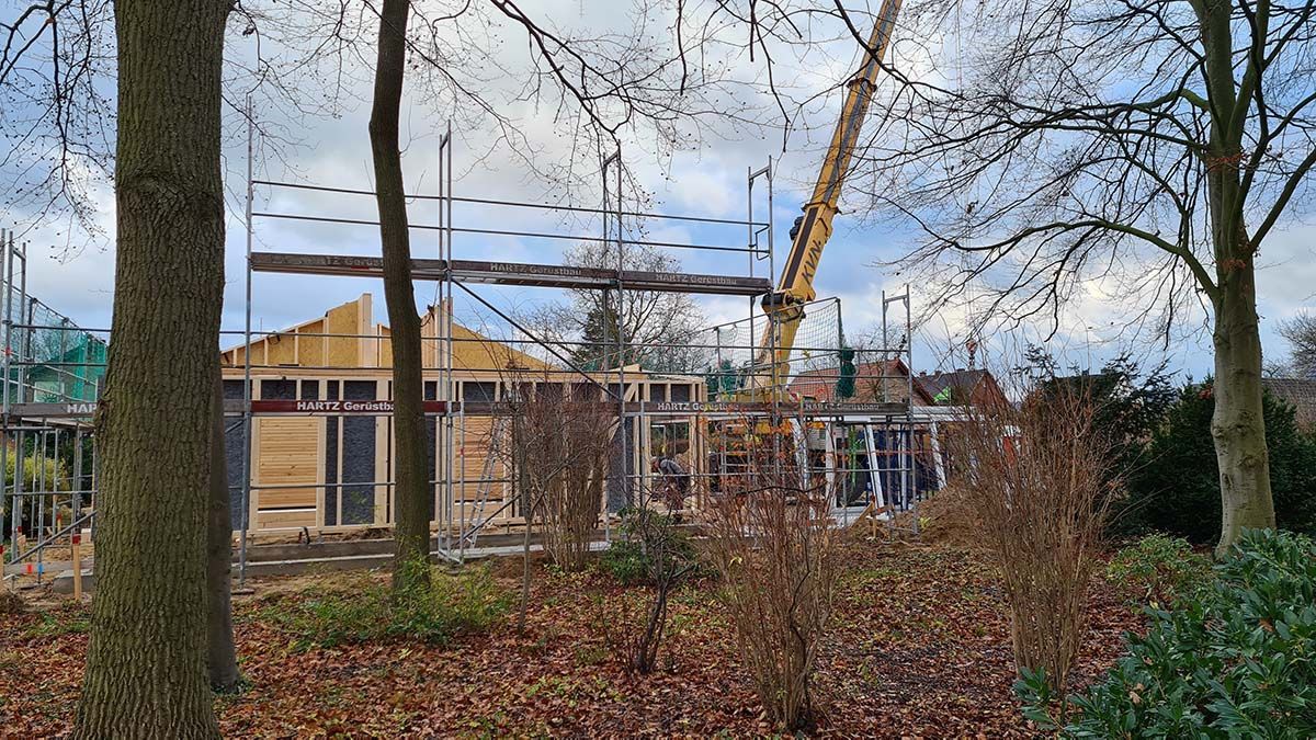 Haus D - Ansichten und Bauverlauf