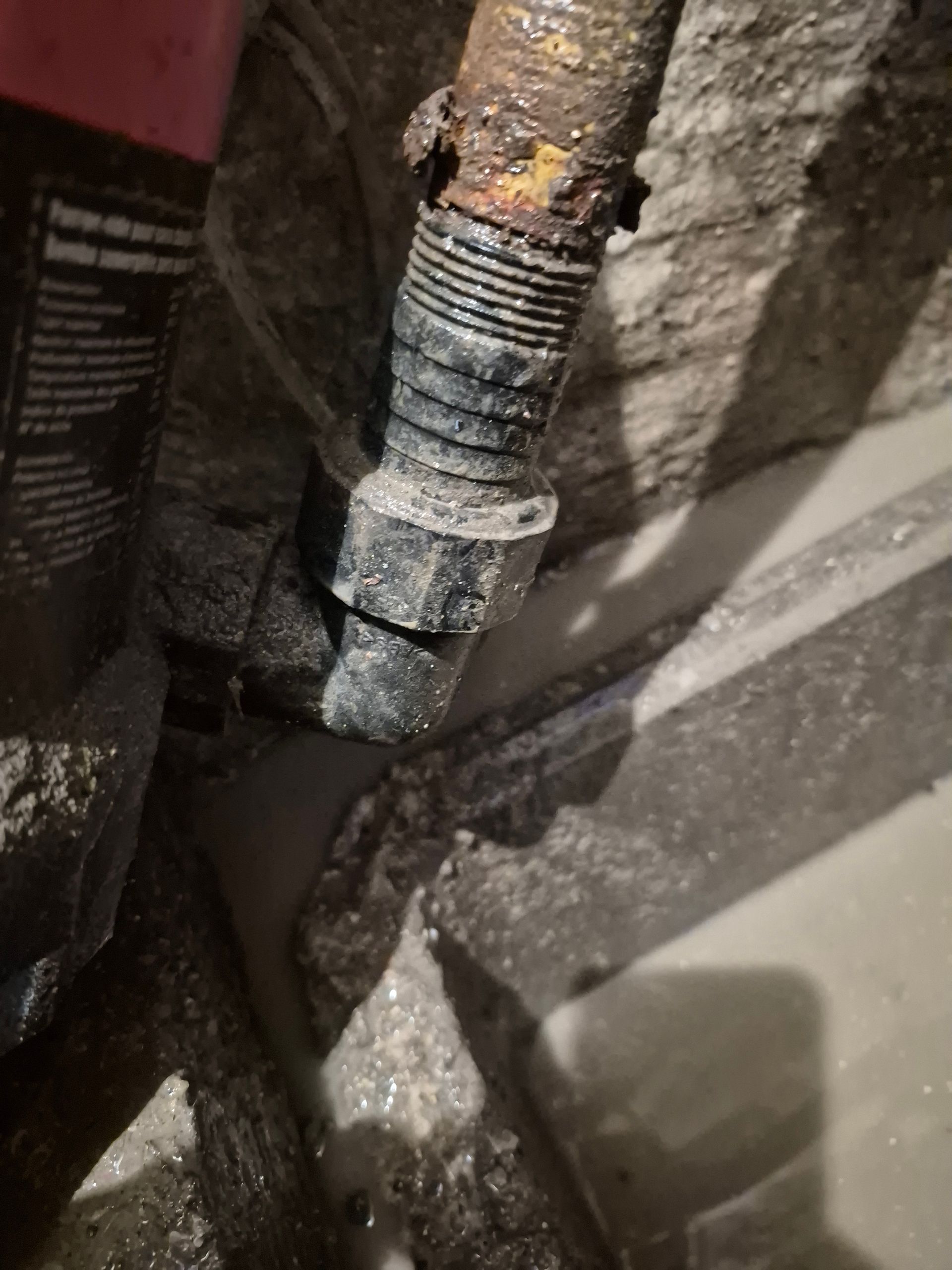 Gros plan sur un tuyau de canalisation