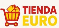 Logotipo de Tienda Euro con un carrito de compras, texto "TIENDA" en rojo y "EURO" en amarillo.