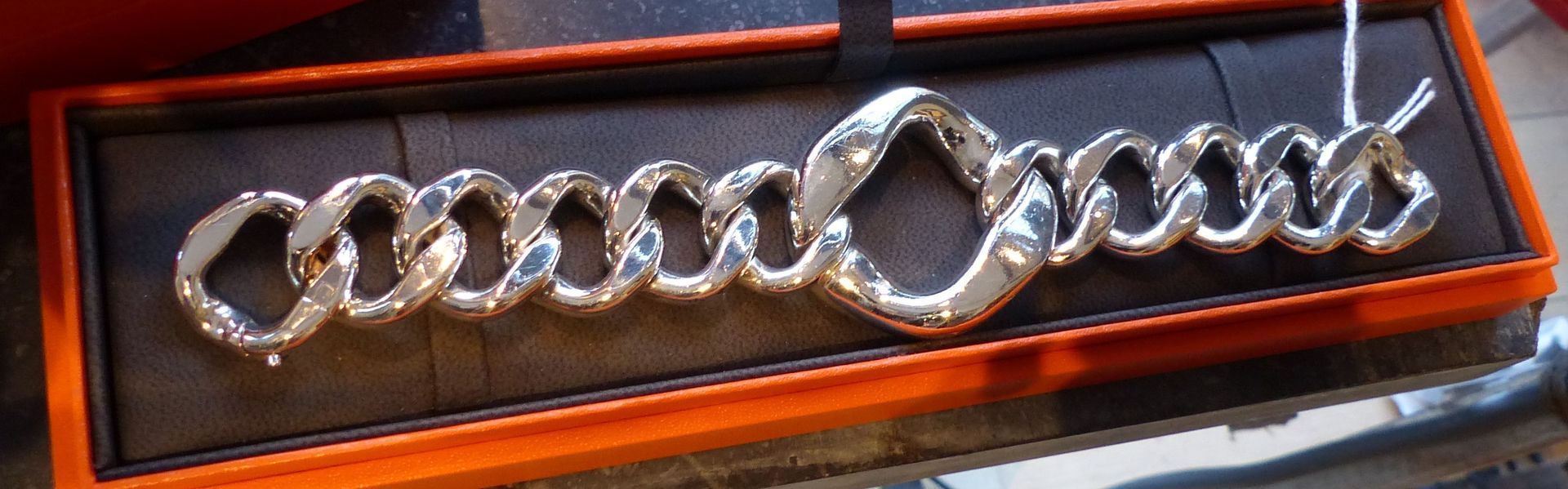 Gourmette en argent Hermès