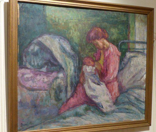 Portrait peint sur toile