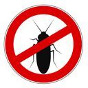 Icon durchgestrichene Kakerlake