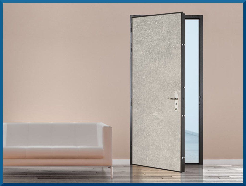 Porte blindée de la marque diamant 2bleu