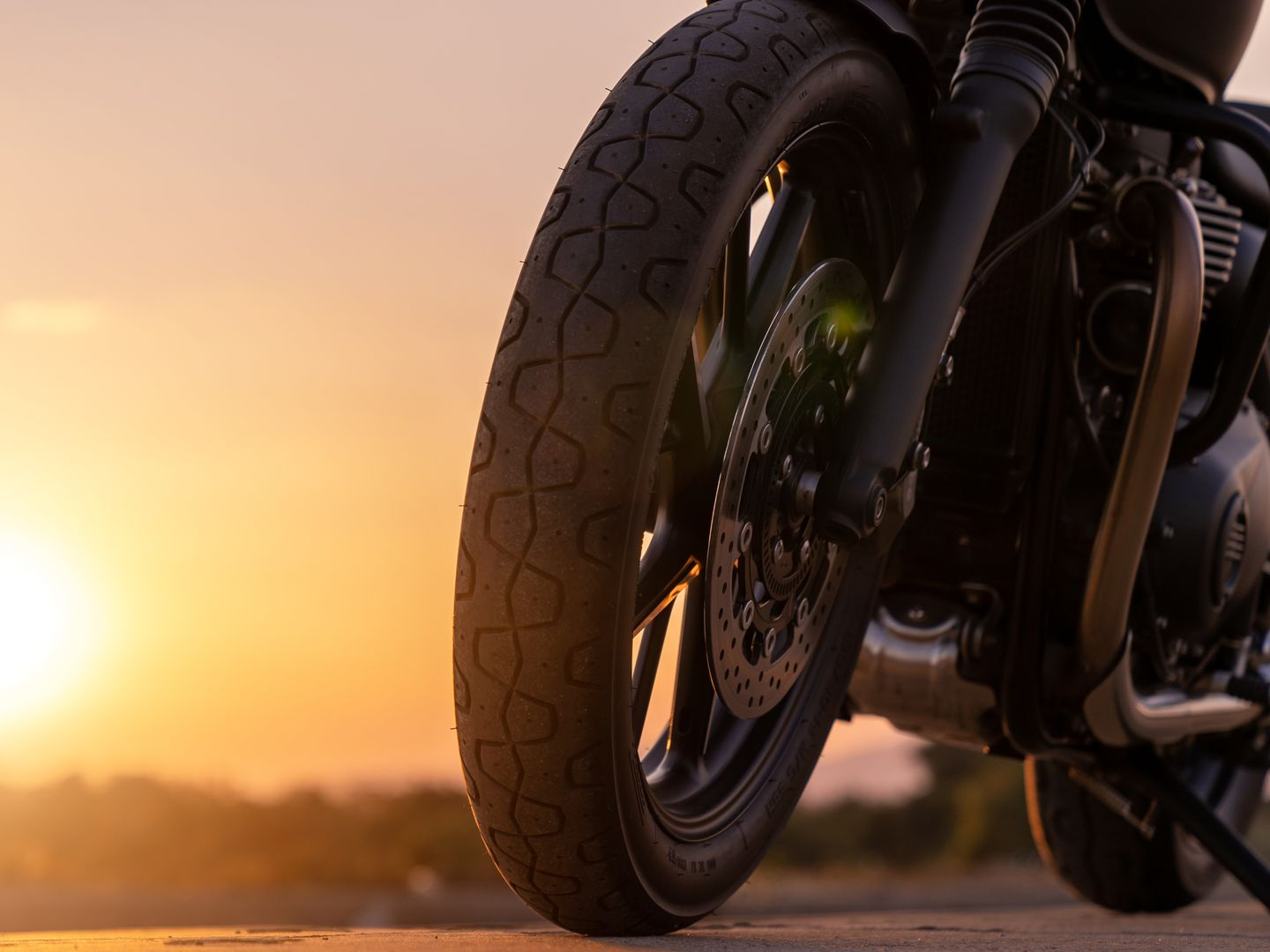Roue d'une moto