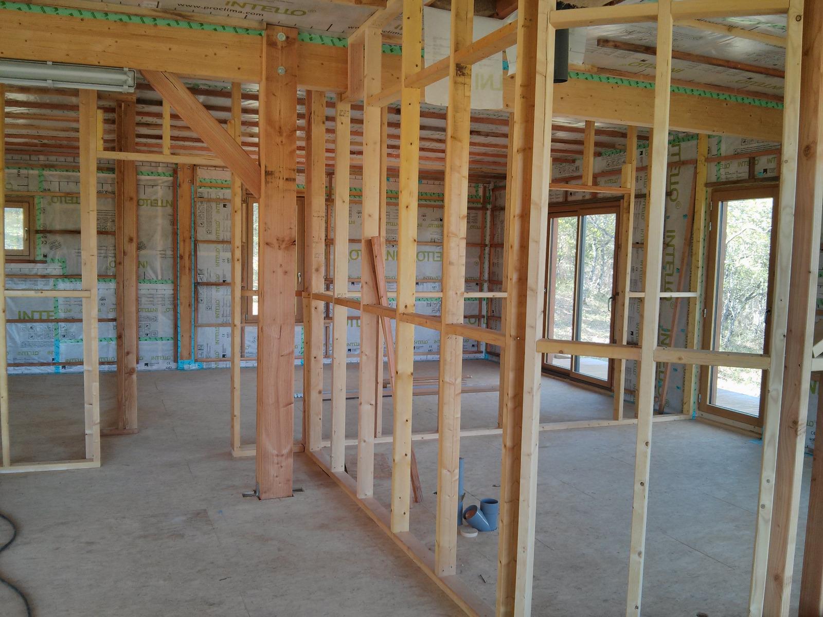 Cloisons ossature bois | Menuiserie Delort Agencement Dordogne