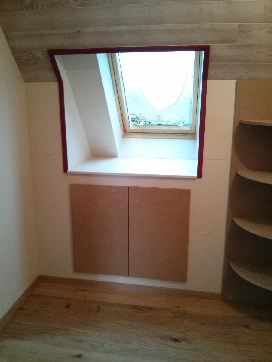 Habillage de Vélux en MDF | Menuiserie Delort Agencement Dordogne