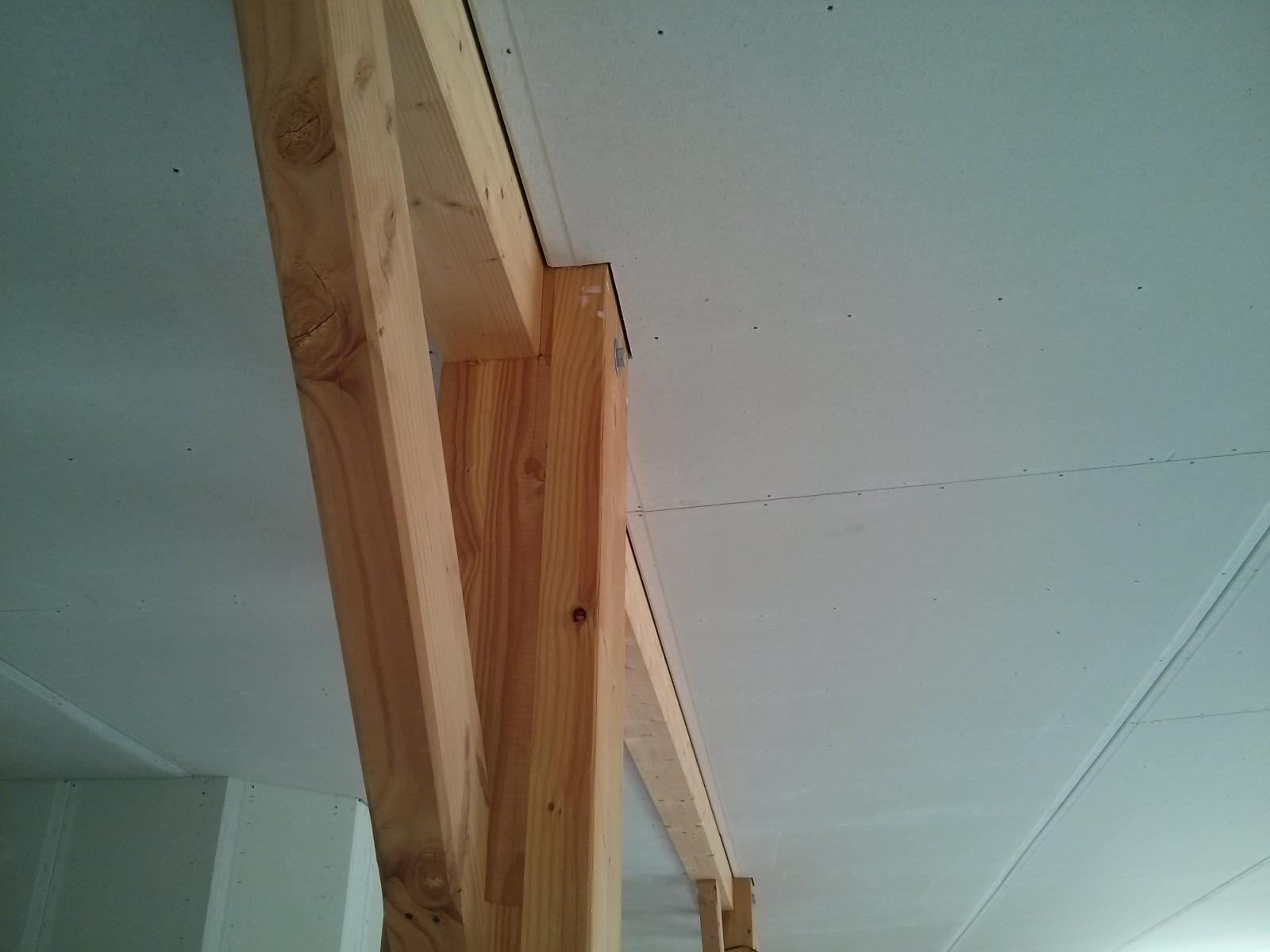 Pose de Fermacell au plafond | Menuiserie Delort Agencement Dordogne