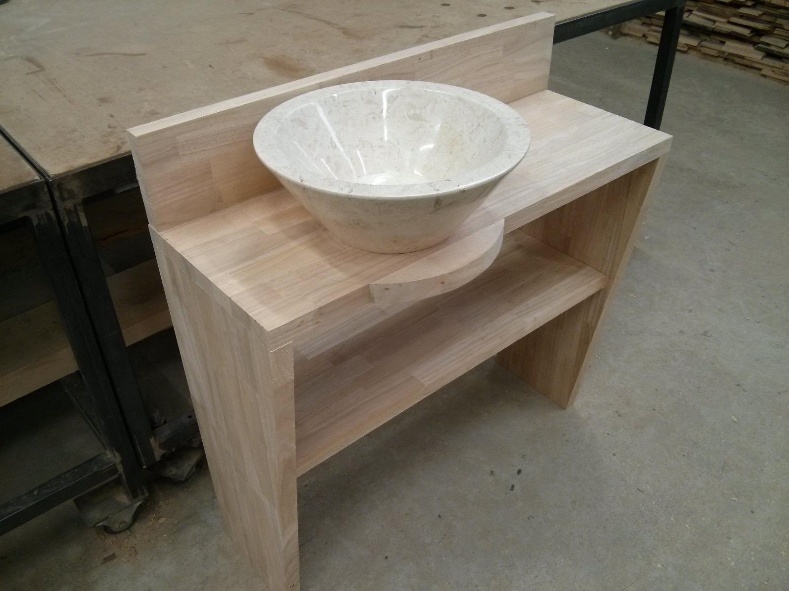 Création d'un meuble vasque à Montignac | Menuiserie Delort Agencement Dordogne