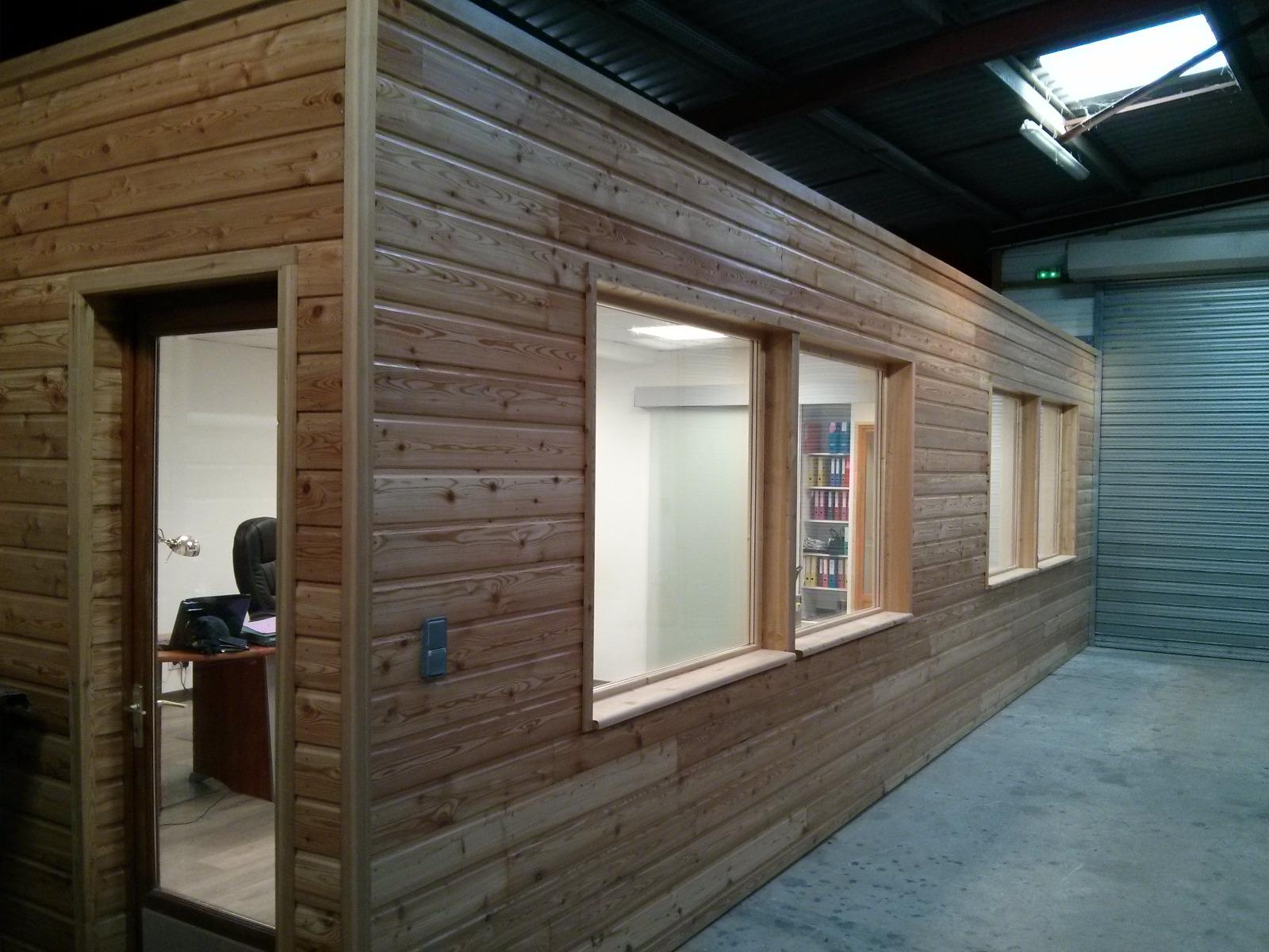 Doublage sur ossature bois en Mélèze à Montignac | Menuiserie Delort Agencement Dordogne