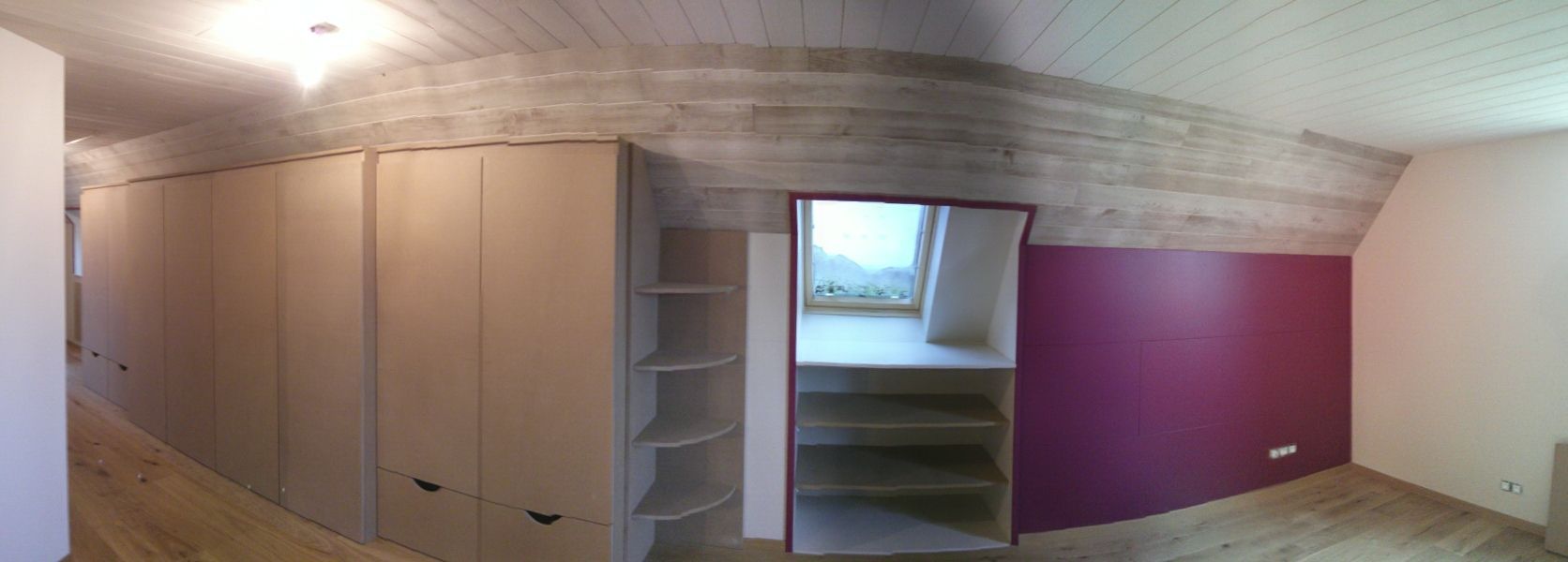 Photo panoramique aménagement des combles | Menuiserie Delort Agencement Dordogne