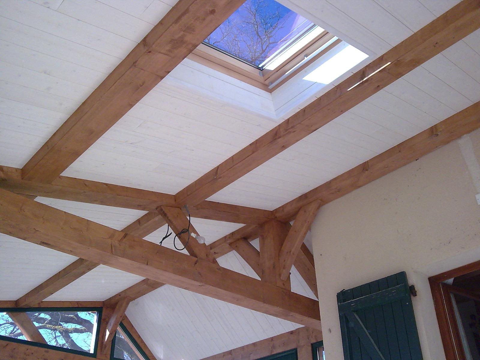 Lambris en sapin avec huile blanchie | Menuiserie Delort Agencement Dordogne