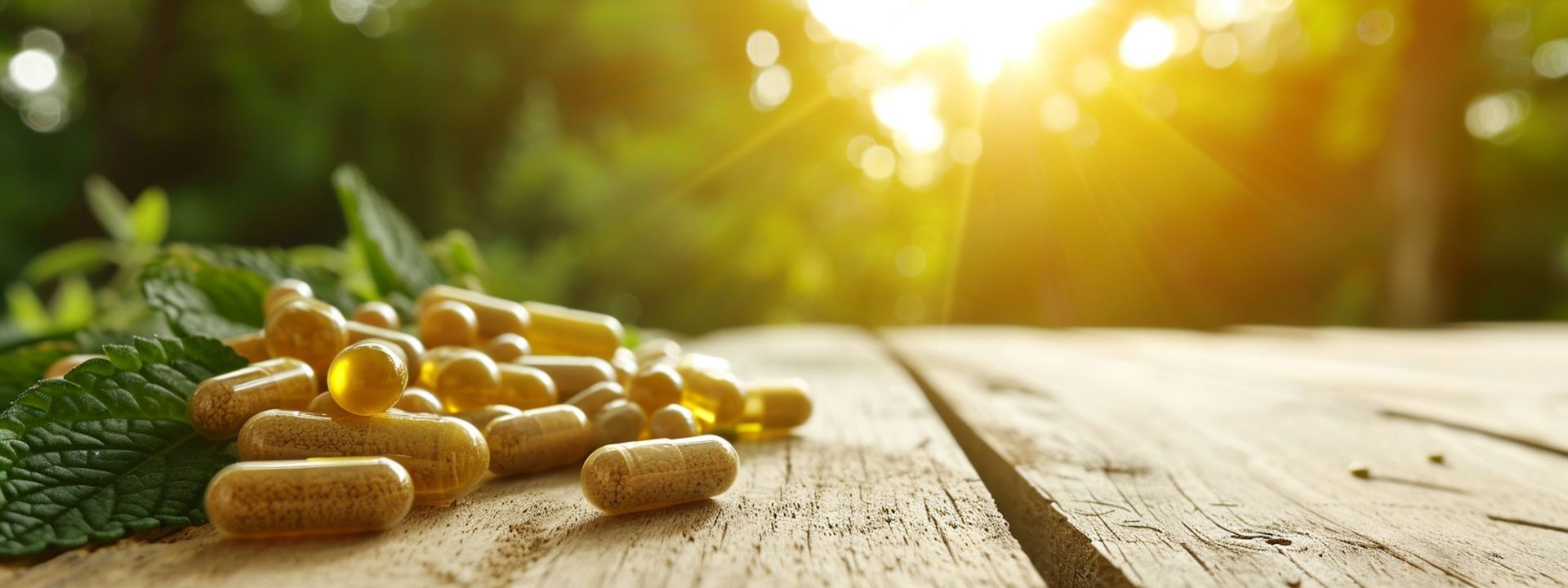 Capsule di integratori naturali