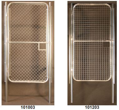 Dos imágenes de una puerta con el número 101203.
