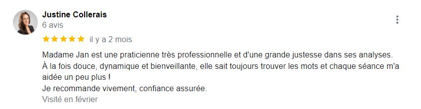 Avis Google #1 de Justine Collerais