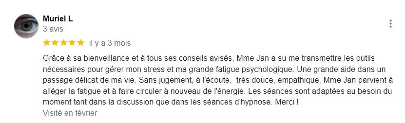 Avis Google #2 de Muriel L