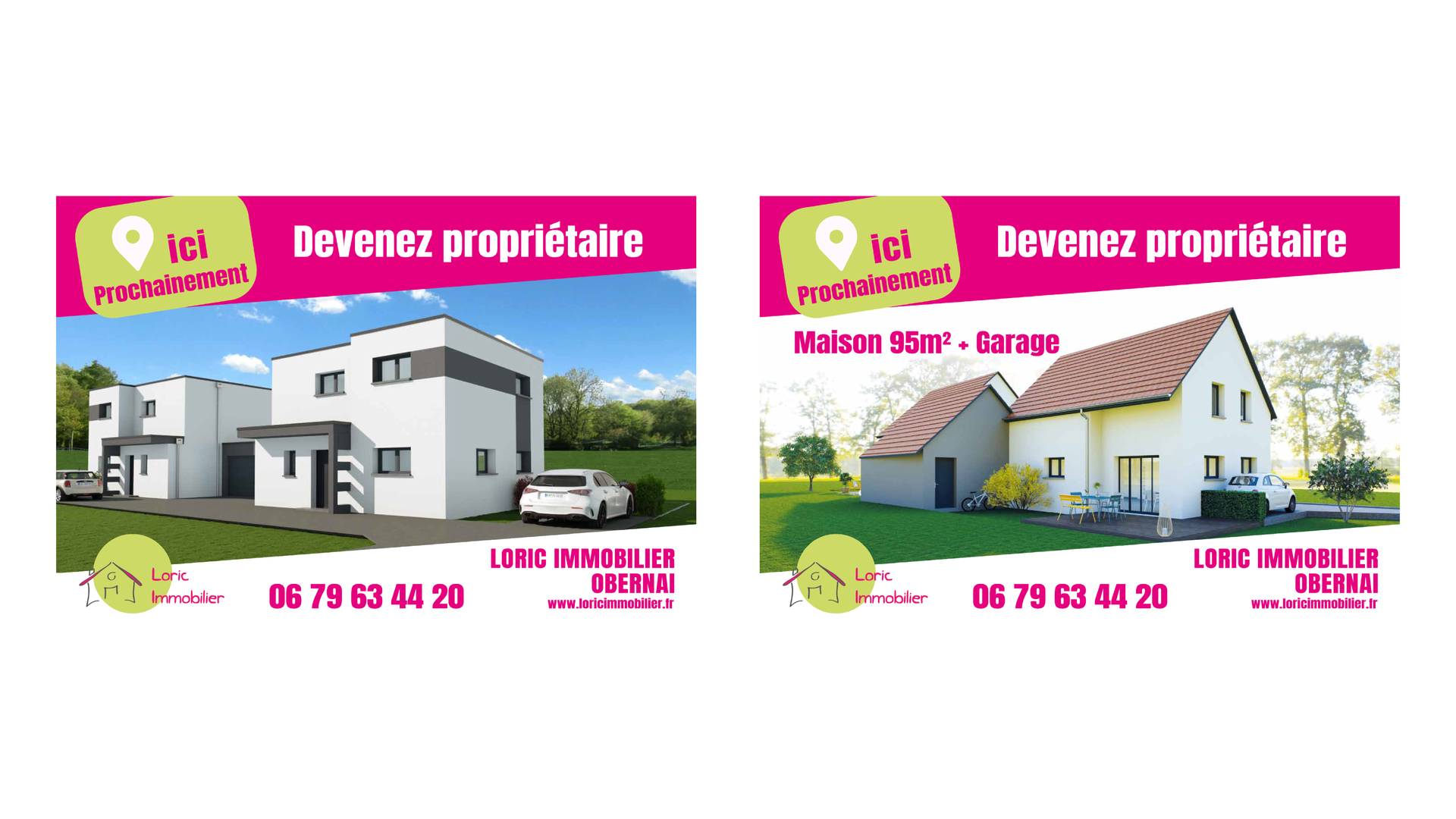 Création graphique carte Loric Immobilier
