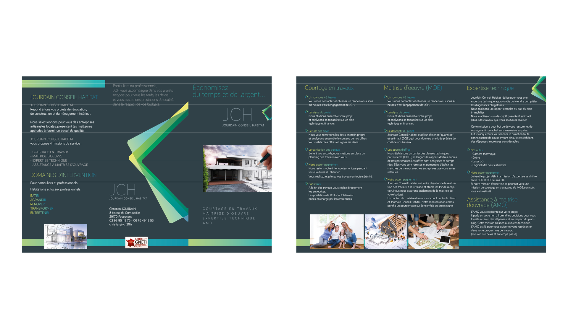 Création graphique Brochure JCH
