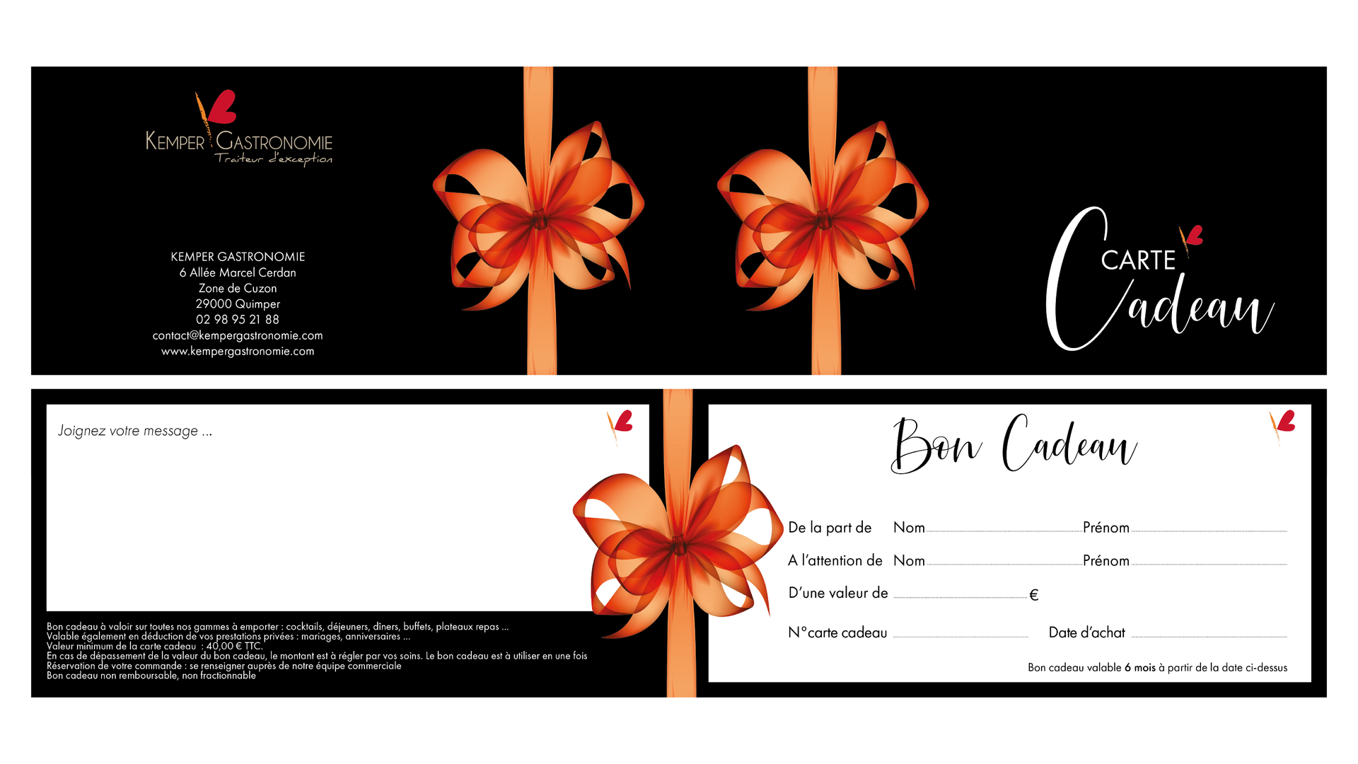 Création graphique carte cadeau