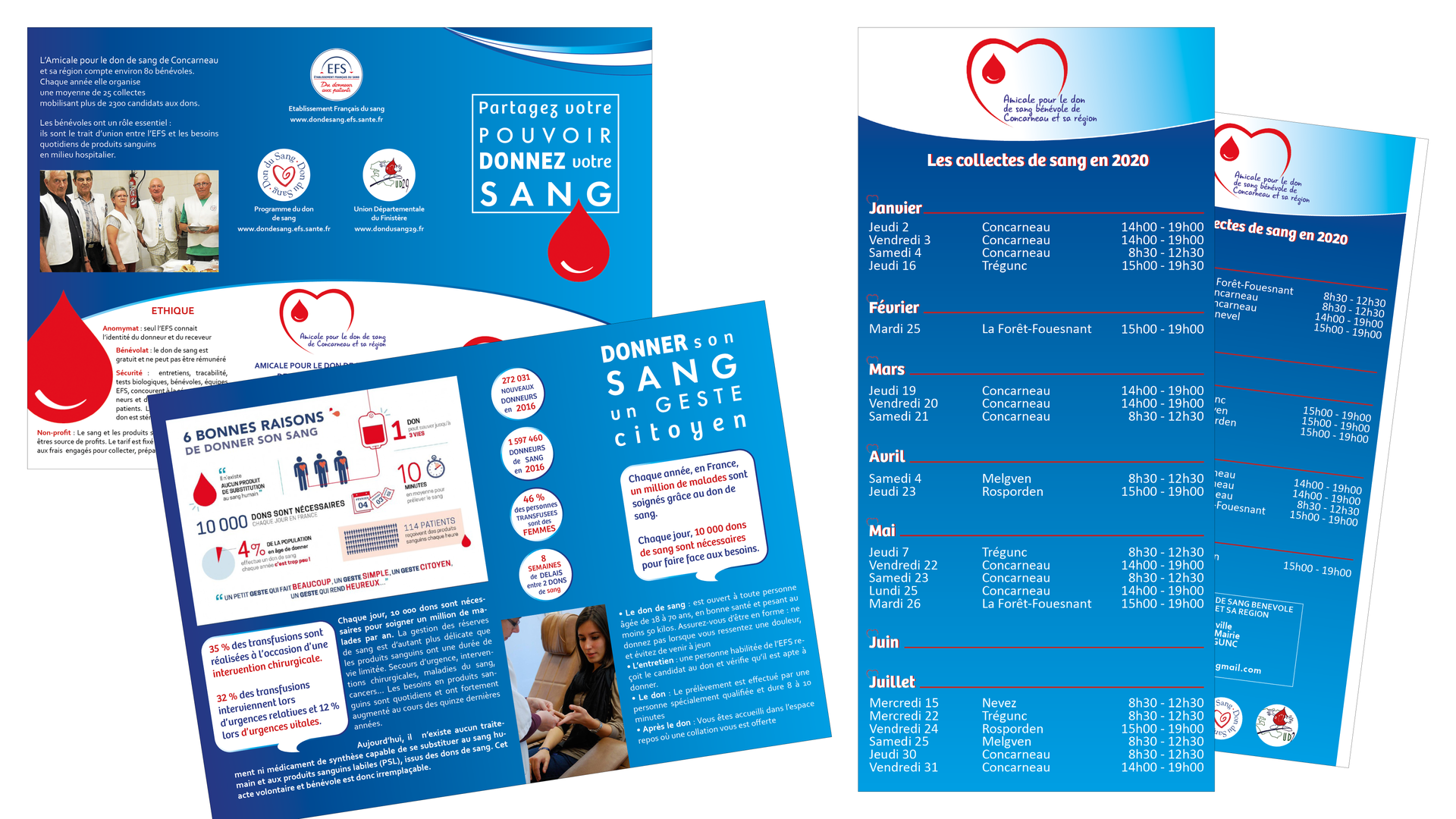 Création graphique don du sang