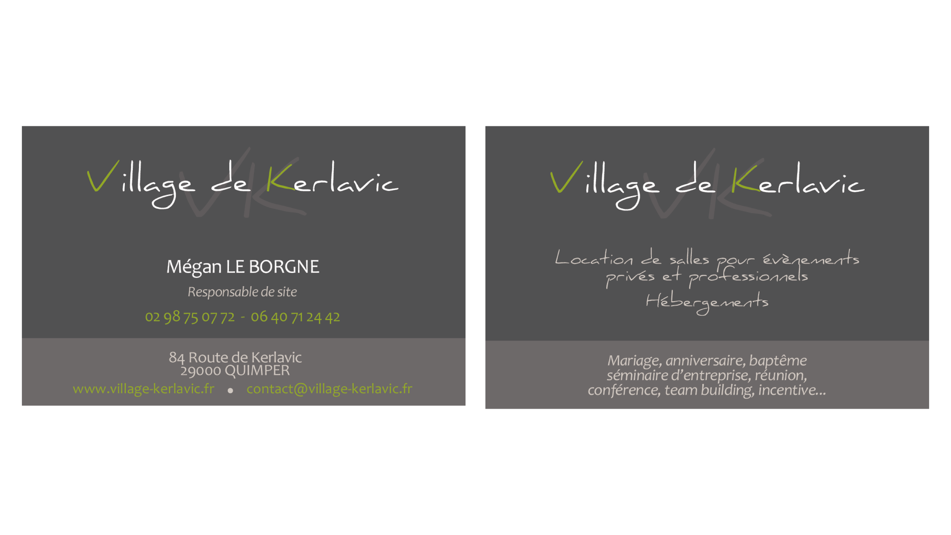 Création graphique Village de Kerlavic