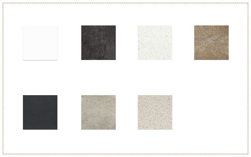 Hay muchos tipos diferentes de mosaicos en esta imagen.