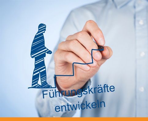 Hand drawing steps leading up to a person outline; text reads