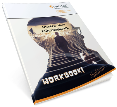 Ein Arbeitsbuch mit einem Bild eines Mannes, der eine Treppe hinaufgeht