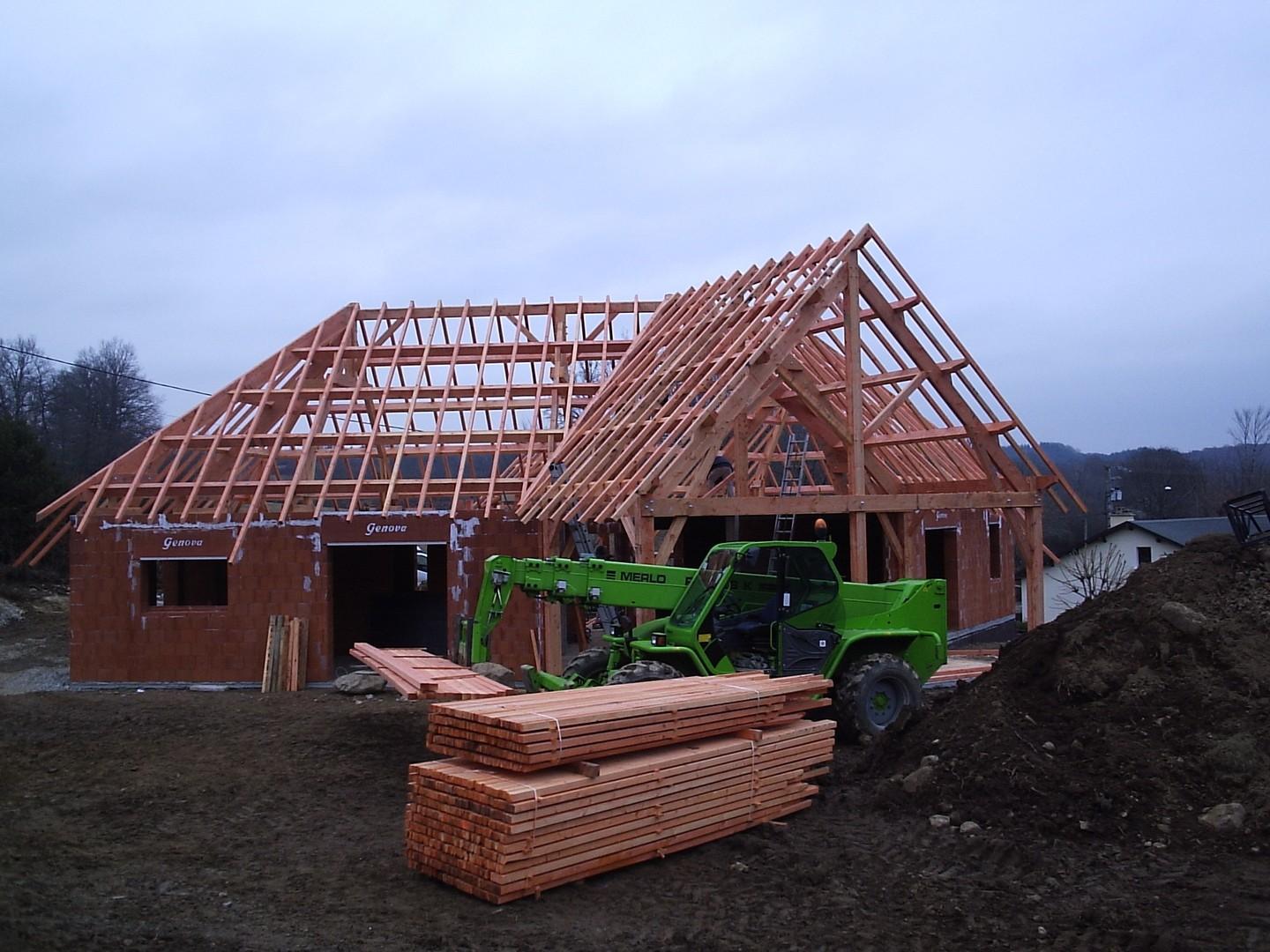 charpente traditionnelle en bois