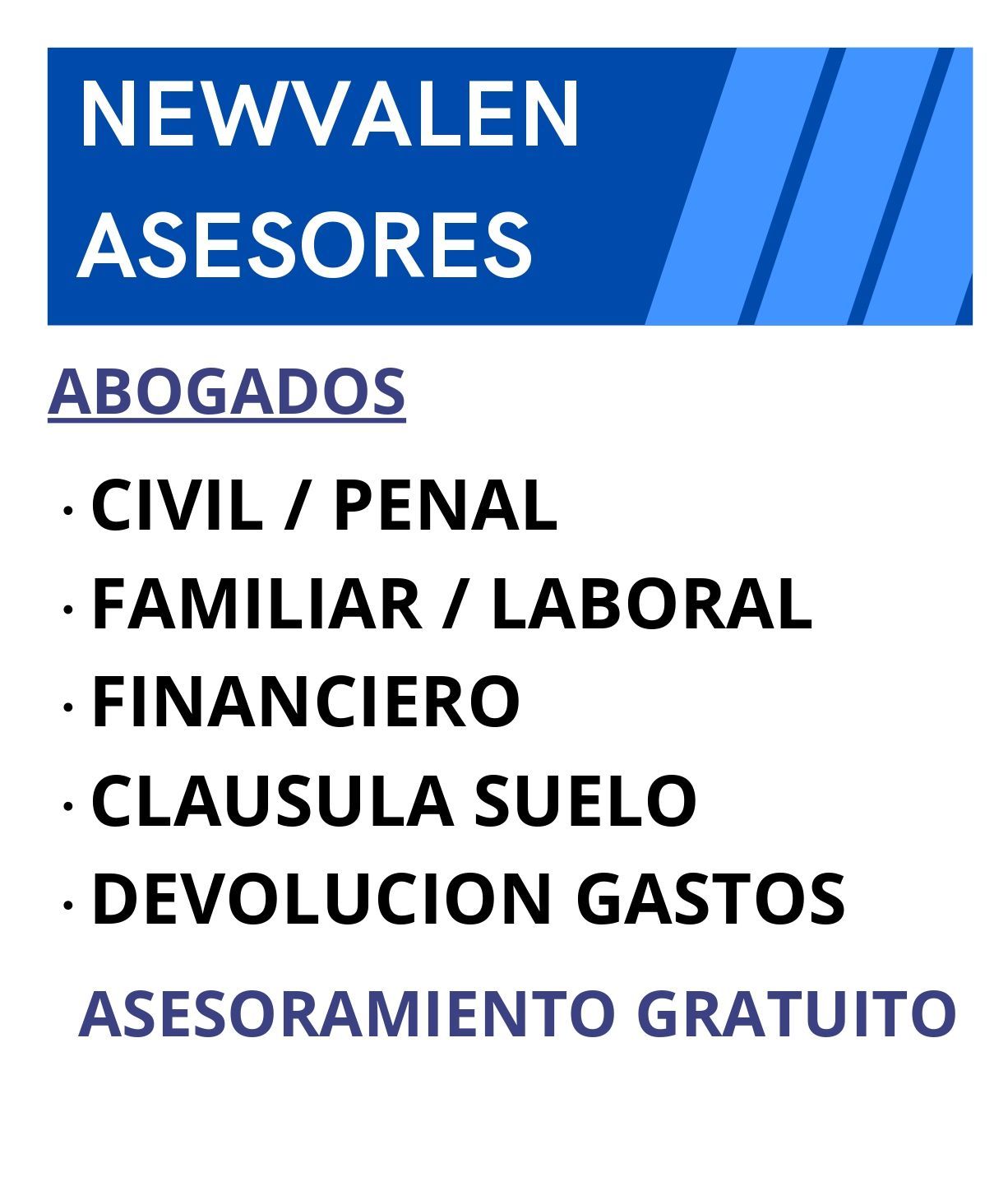 Legal services advertisement with 