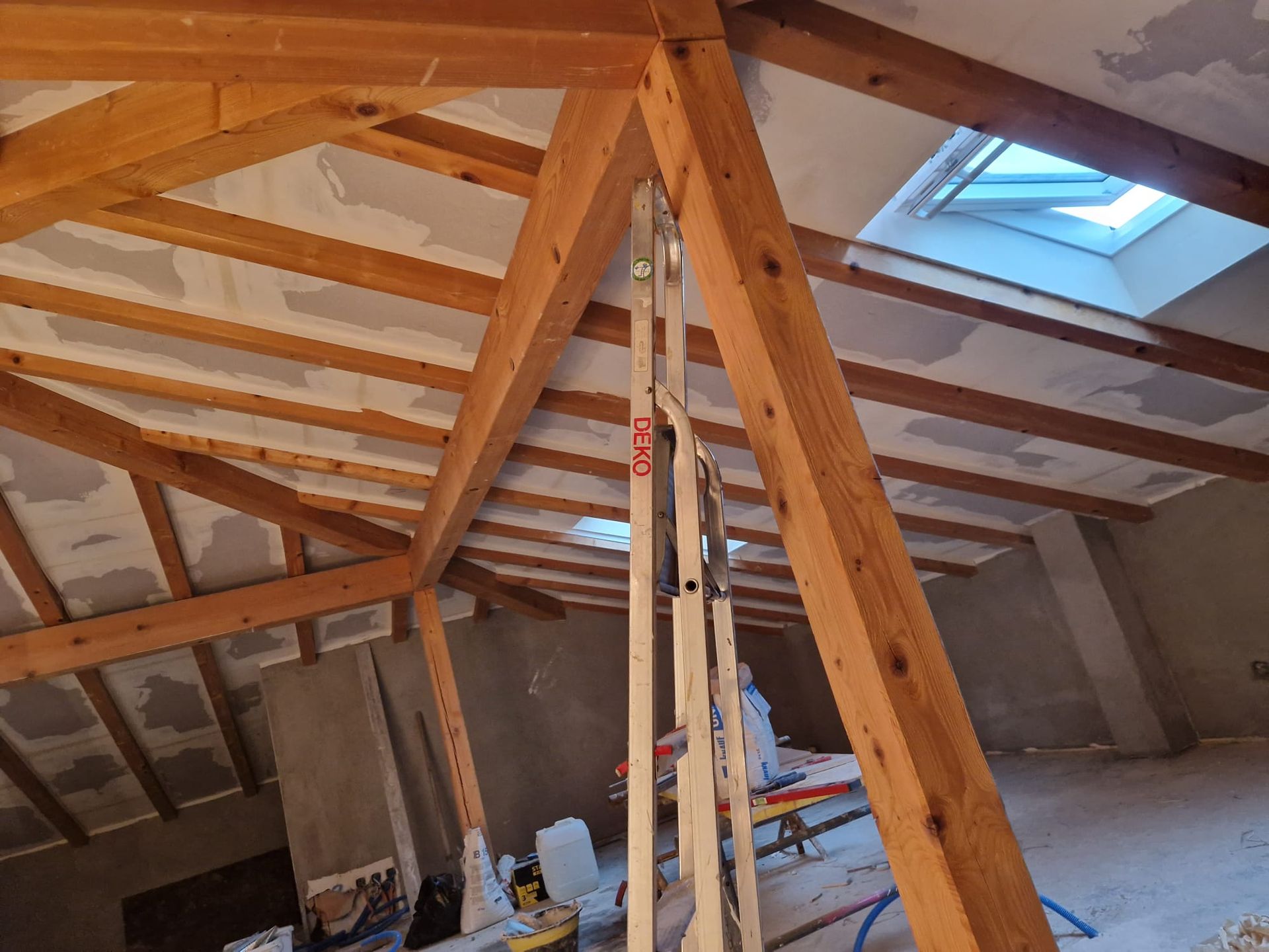 controsoffittatura in cartongesso in costruzione - Gomes Gessatura Sagl