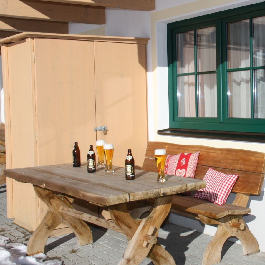 Terrasse Königsleiten 10 Personen Ferienhaus Erwin