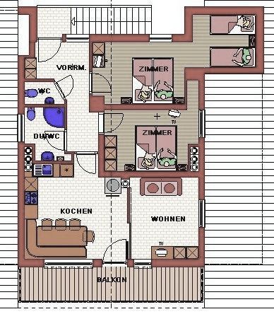 Ferienwohnung Lang 6 bis 8 Personen