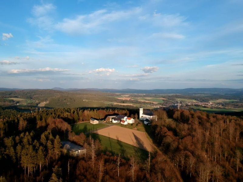 Berggasthof Metzgerei Weig Luftansicht