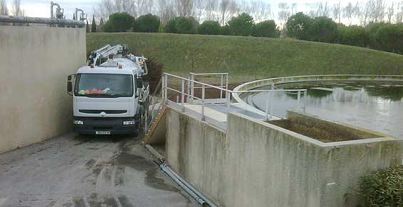 Vidange station d'épuration