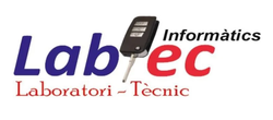 Un logotipo de Labtec con una llave en él.