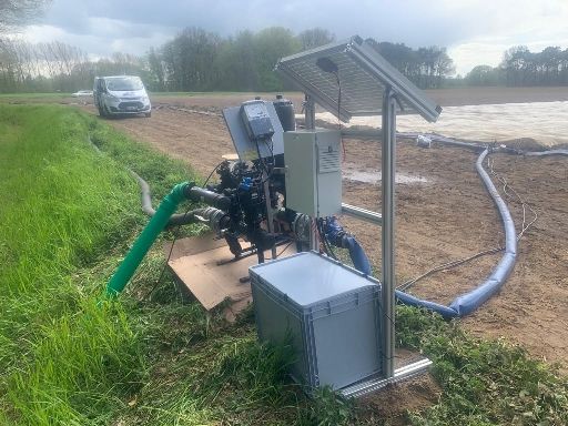 Tröpfchenbewässerung Frühkartoffel voll automatische Doppelfilteranlage