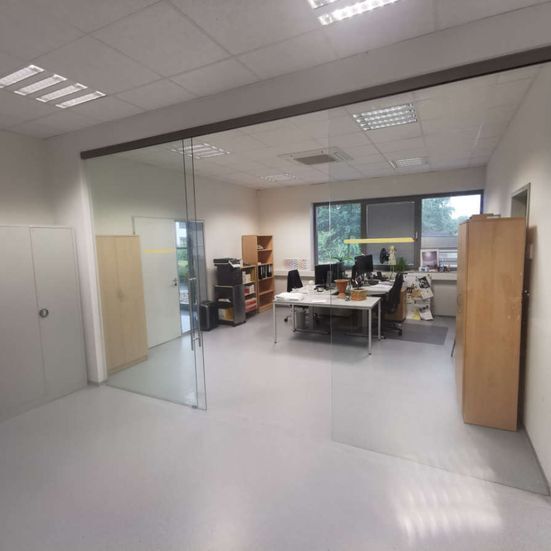 Glasdusche ebenerdig