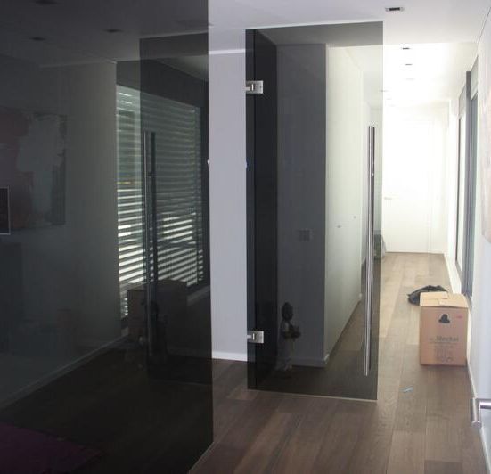 Glasdusche ebenerdig