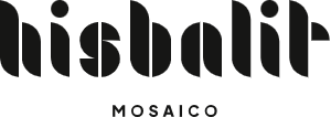 Un logotipo en blanco y negro para una empresa llamada Mosaico.